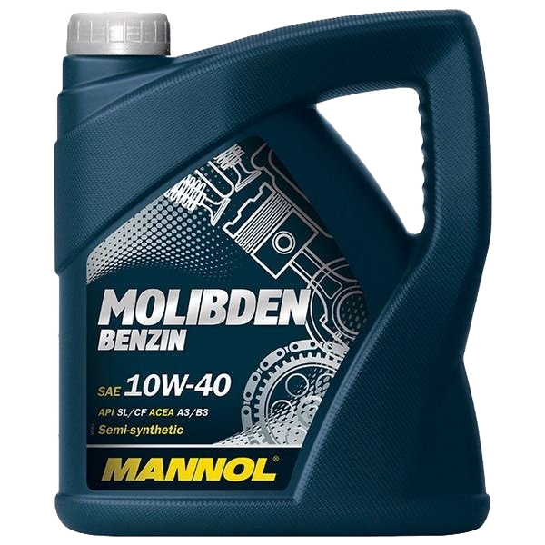 Моторное масло Mannol MOLIBDEN BENZIN 10W-40, 4л